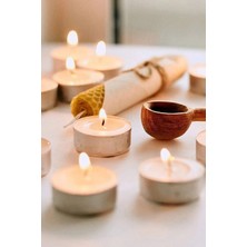 Seram Collection Tealight Mum Beyaz, 20 Adet Kokusuz, Buhurdanlık, Parti, Kutlama, Özel Gün, Kına, Düğün, Nikah