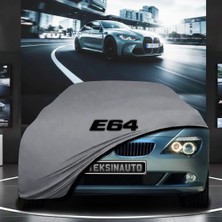 ULTRASHOP Bmw 6 Serisi E63 E64 Coupe Cabrio (2003-2010) Kumaş Oto Branda Araç Brandası Gri Renk Kumaş Penye Araba Brandası Pratik Araç Örtüsü