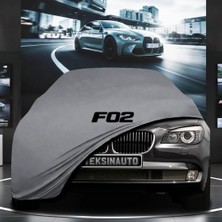 ULTRASHOP Bmw 7 Serisi F02 Long (2008-2015) Kumaş Oto Branda Araç Brandası Gri Renk Kumaş Penye Araba Brandası Pratik Araç Örtüsü