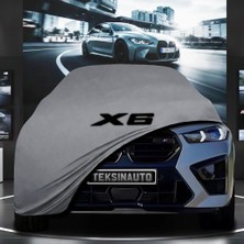 ULTRASHOP Bmw X6 F96 (2020-) Kumaş Oto Branda Araç Brandası Gri Renk Kumaş Penye Araba Brandası Pratik Araç Örtüsü