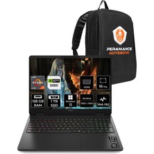 Hp Omen 16 Amd Ryzen Aı 7 350 128GB 1tb SSD RTX5060/8GB 16" Fhd+ 144Hz W11P Taşınabilir Bilgisayar & Per4 Çanta CE2B2EAPN477