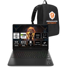 Hp Omen 16 Intel Core 7 240H 24GB 512GB SSD RTX5060/8GB 16" Fhd+ 165Hz W11P Taşınabilir Bilgisayar & Per4 Çanta BQ1Z0EAPN434
