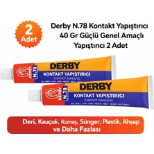 Epilons Derby N.78 Kontakt Yapıştırıcı 40 gr Güçlü Genel Amaçlı Yapıştırıcı 2 Adet