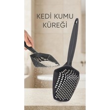 Eco Lounge Kedi Kumu Eleme Küreği Geniş Dişli Yapısıyla Tüy ve Kum Ayırımı Sağlar Evcil Hayvanlar Için Kullanışlı