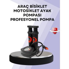 Zero Land Hnrlishp Basınç Saatli Ayak Pompası Bisiklet ve Araç Uyumlu