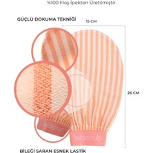 Let'scrub Ekru Banyo Duş Kesesi Peeling Eldiveni %100 Floş Ipek Arındırıcı Etkili  Normal Ciltler