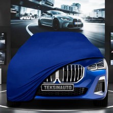ULTRASHOP Bmw 2 Serisi U06 Active Tourer (2021-) Kumaş Oto Branda Araç Brandası Mavi Renk Kumaş Penye Araba Brandası Pratik Araç Örtüsü
