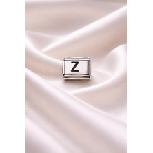 Epilons Nomination Bileklik Uyumlu Z Harfi Charm – Paslanmaz Çelik Harf Modül – Kişiye Özel Bileklik Aksesu