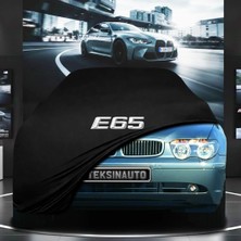 ULTRASHOP Bmw 7 Serisi E65 Short (2001-2008) Kumaş Oto Branda Araç Brandası Siyah Renk Kumaş Penye Araba Brandası Pratik Araç Örtüsü