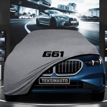 ULTRASHOP Bmw 5 Serisi G61 (2024-) Kumaş Oto Branda Araç Brandası Gri Renk Kumaş Penye Araba Brandası Pratik Araç Örtüsü