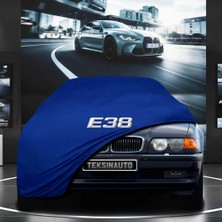 ULTRASHOP Bmw 7 Serisi E38 Long (1994-2001) Kumaş Oto Branda Araç Brandası Mavi Renk Kumaş Penye Araba Brandası Pratik Araç Örtüsü