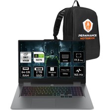 Lenovo Loq i7 14700HX RTX 5070 8GB Gaming Laptop 64GB RAM 2TB SSD 17.3" FHD Win11 Pro + Per4 Çanta 83JH00BCTRP414