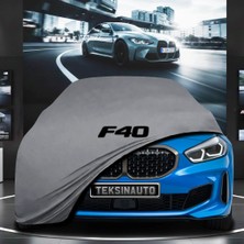 ULTRASHOP Bmw 1 Serisi F40 (2019-2024) Kumaş Oto Branda Araç Brandası Gri Renk Kumaş Penye Araba Brandası Pratik Araç Örtüsü