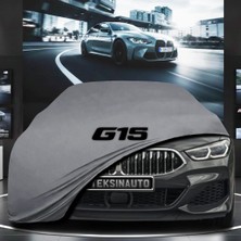 ULTRASHOP Bmw 8 Serisi G14 G15 Coupe Cabrio (2018-2022) Kumaş Oto Branda Araç Brandası Gri Renk Kumaş Penye Araba Brandası Pratik Araç Örtüsü