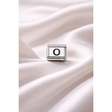 Urfakent Nomination Uyumlu O Harf Charm | Çelik Bileklik Aksesuarı | Kişiye Özel Harf Modülü | Minimal & Zarif