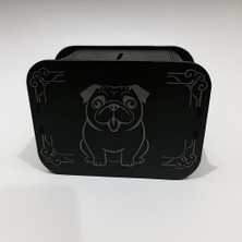 Lims Store Köpek Kumbara - Ağaç Işleme -Ceviz Ağacı-Siyah