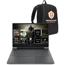 Hp Victus 15 Amd Ryzen Aı 5 340 40GB 4tb SSD RTX5050/8GB 15.6" Fhd 144Hz W11P Taşınabilir Bilgisayar & Per4 Çanta CA8E7EAPN449