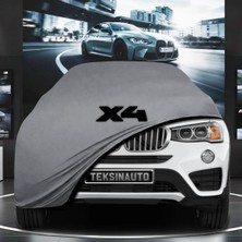ULTRASHOP Bmw X4 F26 (2014-2018) Kumaş Oto Branda Araç Brandası Gri Renk Kumaş Penye Araba Brandası Pratik Araç Örtüsü