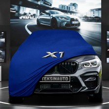 ULTRASHOP Bmw X1 U11 (2022-) Kumaş Oto Branda Araç Brandası Mavi Renk Kumaş Penye Araba Brandası Pratik Araç Örtüsü