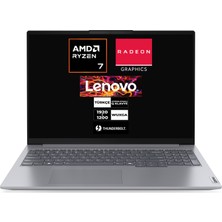 Lenovo Thinkbook 16 G7 Arp Ryzen 7 7735HS 16 GB 512 GB SSD Windows 11 Pro Radeon 680M 16" Wuxga Notebook 21MW002CTRCB1