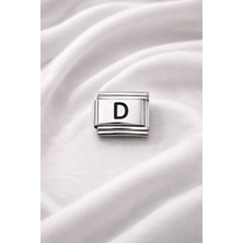 Epilons Nomination Uyumlu D Harfi Charm – Çelik Harfli Bileklik Aksesuarı ,kişiye Özel Modüler Takı