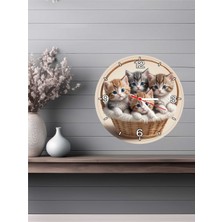 Altınuç Art Design 3D Görünümlü Ahşap Duvar Saati V16 24X24 cm