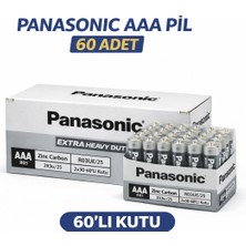 Urfakent Panasonic Aaa R03 Ince Pil Zinc Carbon Extra Heavy Duty 2’li 30 Paket