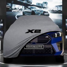 ULTRASHOP Bmw X2 U10 (2023-) Kumaş Oto Branda Araç Brandası Gri Renk Kumaş Penye Araba Brandası Pratik Araç Örtüsü