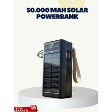 Zero Land Hnrlishp LED Aydınlatmalı Güneş Panelli Powerbank Seyahat ve Kamp Için