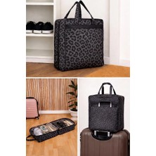 Mor Bebe Ayakkabı Hurcu 6 Bölmeli Ayakkabı Organizer Valiz Içi Seyahat Ayakkabı ÇANTASI(35X22X40)
