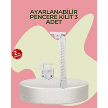 Zero Land Hnrlishp Cam Pencere Açılma Kontrol Kilidi Kolay Montaj 3’lü