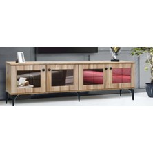 Yuvaset Home Maye Hira Çam Aynalı Tv Sehpası