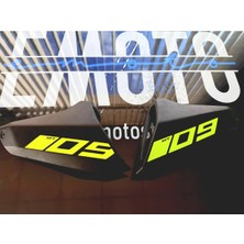 Yamaha Mt-09 Motor Orjinal Grenaj Stıcker Seti - Florasan Sarı