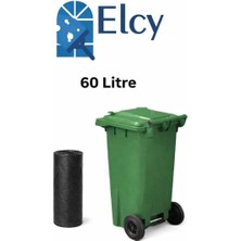 Elcy 60 Lt Atık Kovası Yanında 72*95 Rulo Atık Poşeti Ile Birlikte