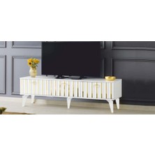 Yuvaset Home Maye Dubai Gold Tv Sehpası