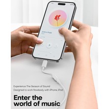 Storemax Filizorasell Zenvan iPhone 16 Pro Max/ 15 Pro/ 15 Için USB C - 3,5 mm Kulaklık Jakı Adaptörü, USB C - Aux Ses Dongle Kablo Kablosu iPad Pro/galaxy S24 S23 Ultra/pixel 9 ile Uyumlu - Beyaz