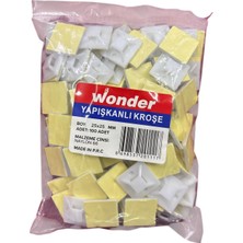 Aesco Wonder 25X25 Yapışkan Kroşe (100 Adet)