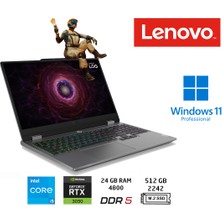 Lenovo loq 15IAX9 83GS00PDTR Intel Core I5-12600HX 24GB 512GB SSD RTX3050-6GB 15.6" IPS W11 Pro