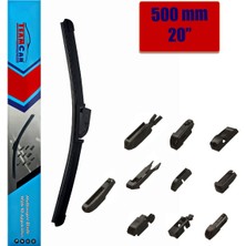 500 mm 20" 10 Aparatlı Muz Silecek Süpürgesi Oto Aksesuar Premium