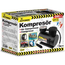 Hava Kompresörü Plastik Gövde Siyah  12V Oto Aksesuar Premium