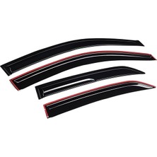 Opel Corsa F 20- / Cıtroen C4X 21-  Cam Rüzgarlığı 4lü Oto Aksesuar Premium