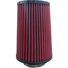 Hava Filtresi Uzun Tip  76MM 24CM Kırmızı Oto Aksesuar Premium
