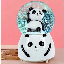 Panda Işıklı Motorlu Püskürtmeli Büyük Boy Kar Küresi