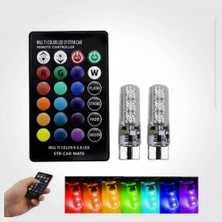 T10 LED Ampul Kumandalı Rgb 7 Fonksiyonlu   ( 002591 ) Oto Aksesuar Premium