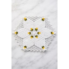Güllü E Store El örgüsü Çeyizlik Banyo ve Duş Lifi Yıldız Desenli