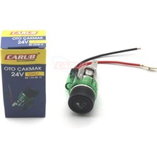Üniversal Oto Çakmak 24V Işıklı Oto Aksesuar Premium
