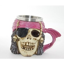 Derin Stok Paslanmaz Çelik Korsan Kupa Bardak ALK2818