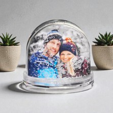 Fotoğraflı Kar Küresi Kişiye Özel Resimli Kar Küresi Kız Erkek Çocuğa Hediye (Fotoğraf  Baskısı Dahil)