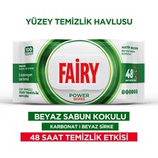 Storemax Filizorasell Fairy Çok Amaçlı Yüzey Temizlik Havlusu 100 Yaprak | Beyaz Sabun | Beyaz Sirke & Karbonat | 48 Saat Temizlik Etkili | Iz Bırakmayan Formül