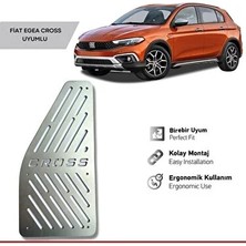 Fıat Egea  Cross  Sol Ayak Dayama Krom Oto Aksesuar Premium